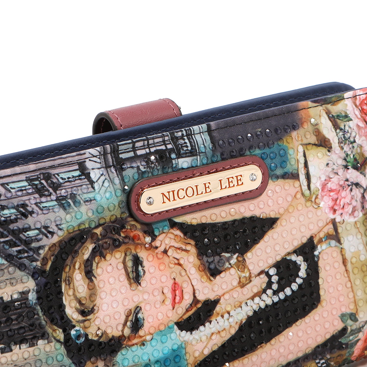 NL SIGNATURE BIFOLD WALLET WRISTLET