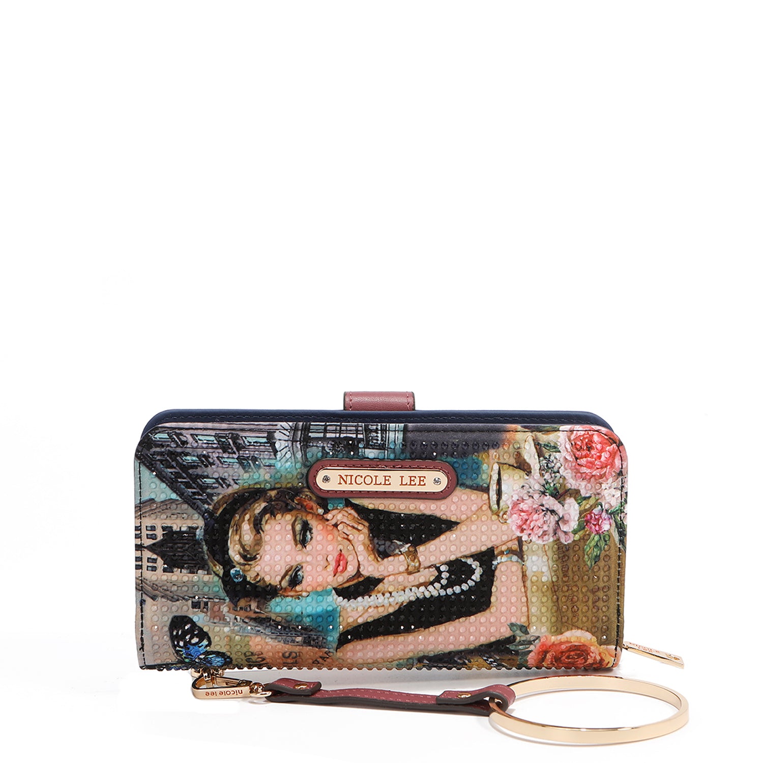 NL SIGNATURE BIFOLD WALLET WRISTLET