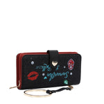NL SIGNATURE BIFOLD WALLET WRISTLET