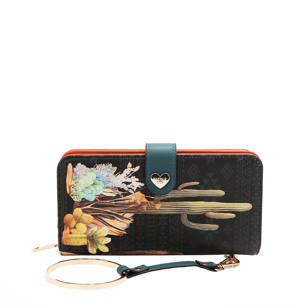 NL SIGNATURE BIFOLD WALLET WRISTLET