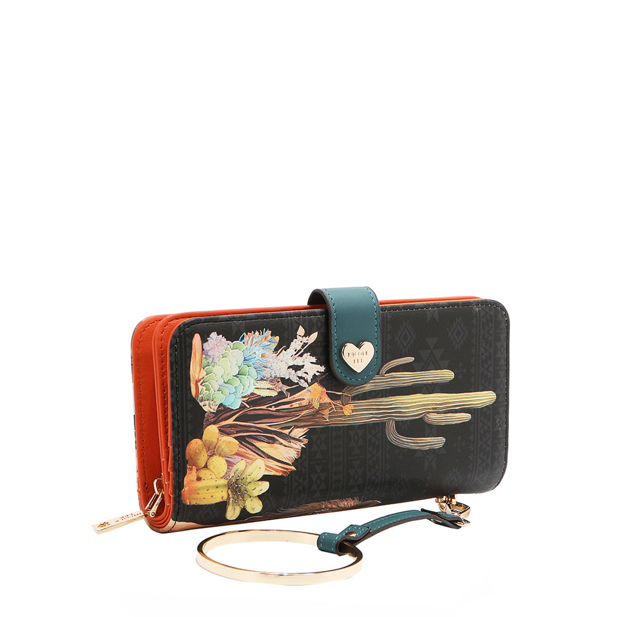 NL SIGNATURE BIFOLD WALLET WRISTLET