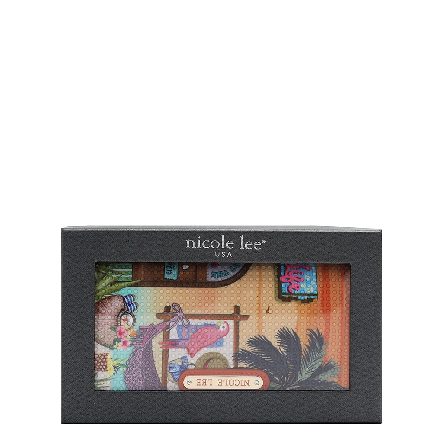 NL SIGNATURE BIFOLD WALLET WRISTLET