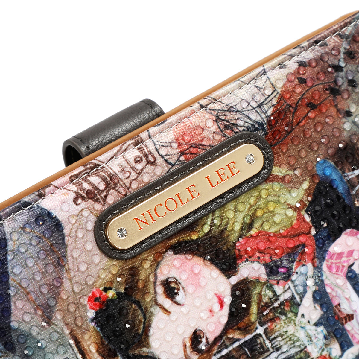 NL SIGNATURE BIFOLD WALLET WRISTLET