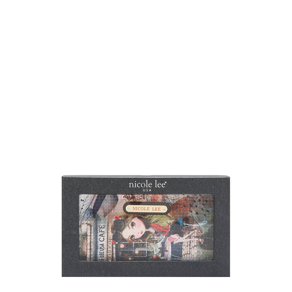 NL SIGNATURE BIFOLD WALLET WRISTLET