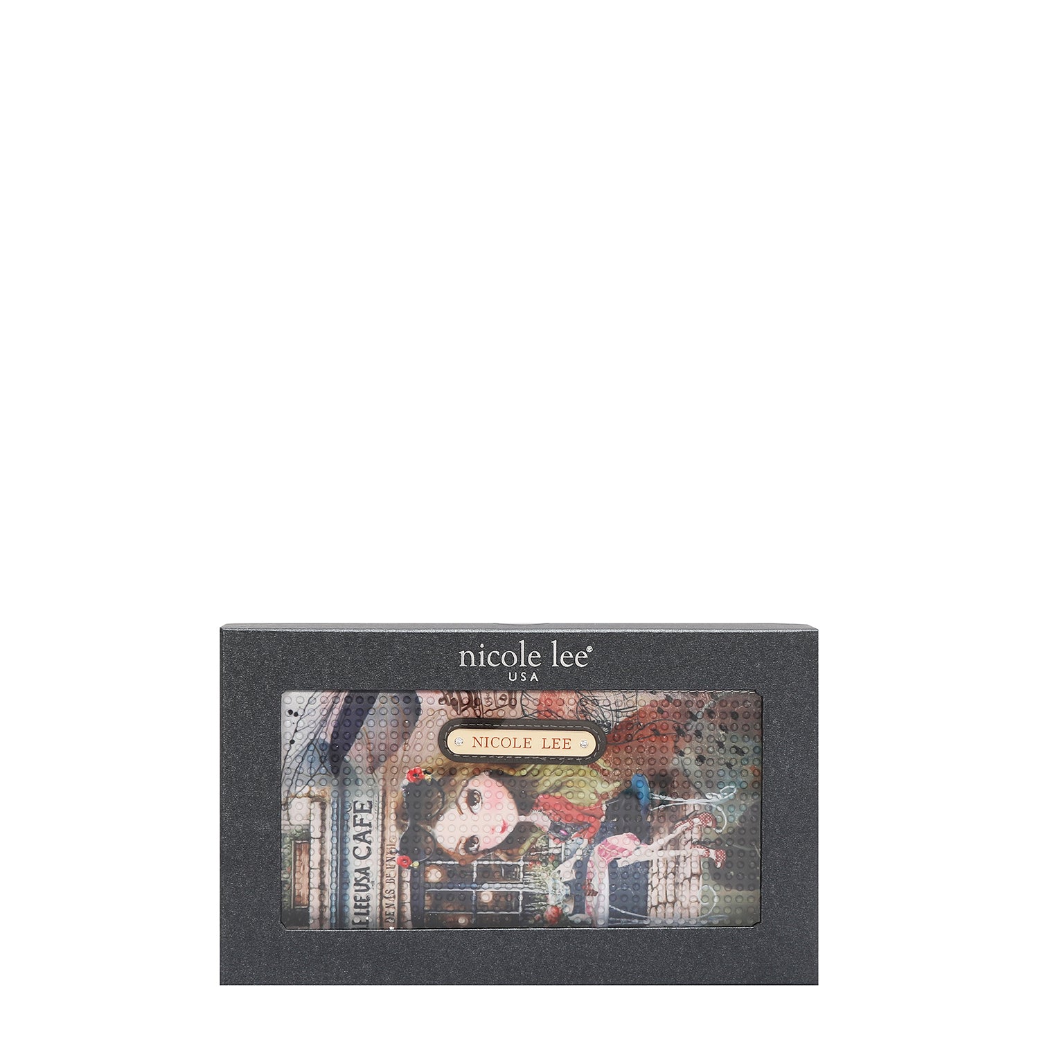 NL SIGNATURE BIFOLD WALLET WRISTLET