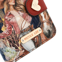 DENIM HEART BIFOLD WALLET