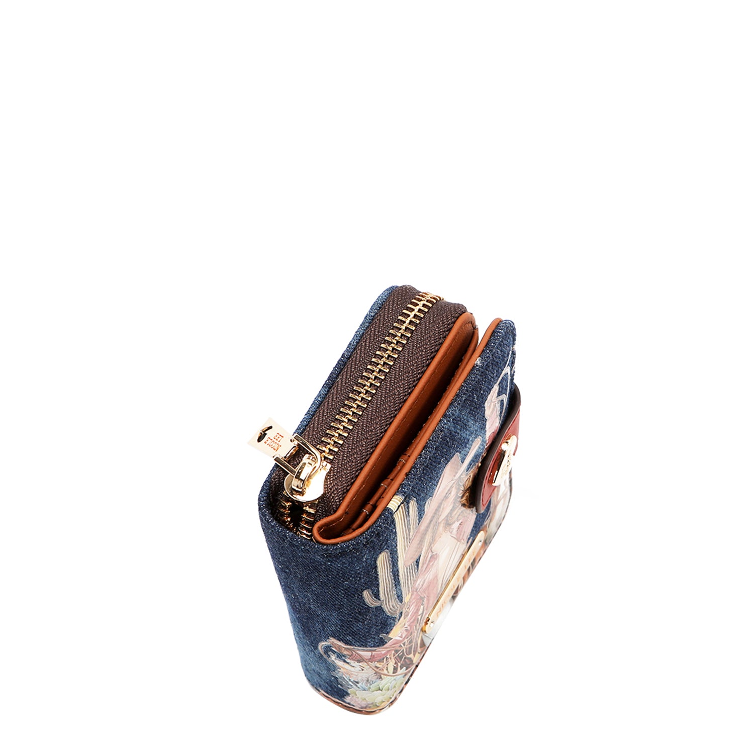 DENIM HEART BIFOLD WALLET