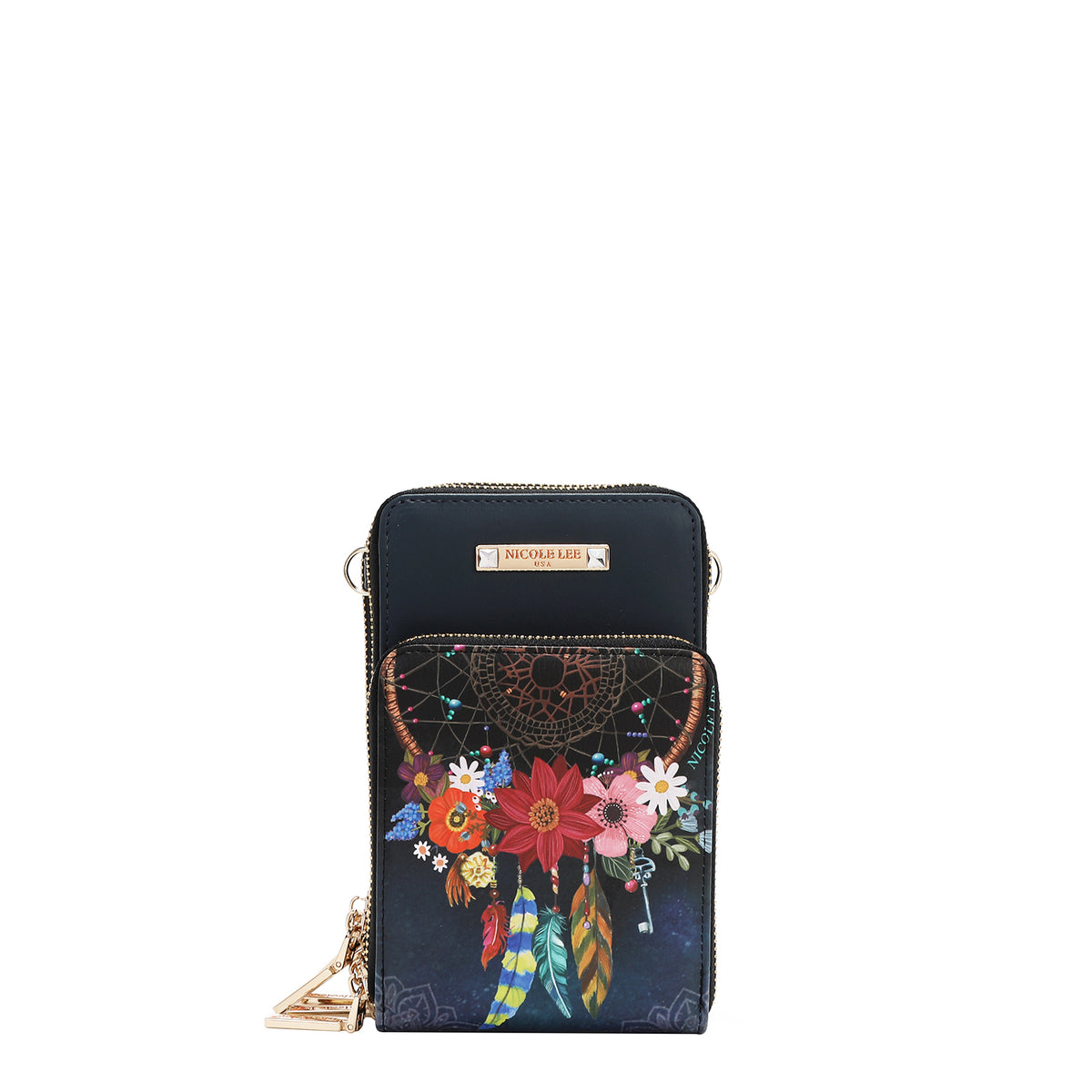 MULTI-ZIP PHONE CASE CROSSBODY