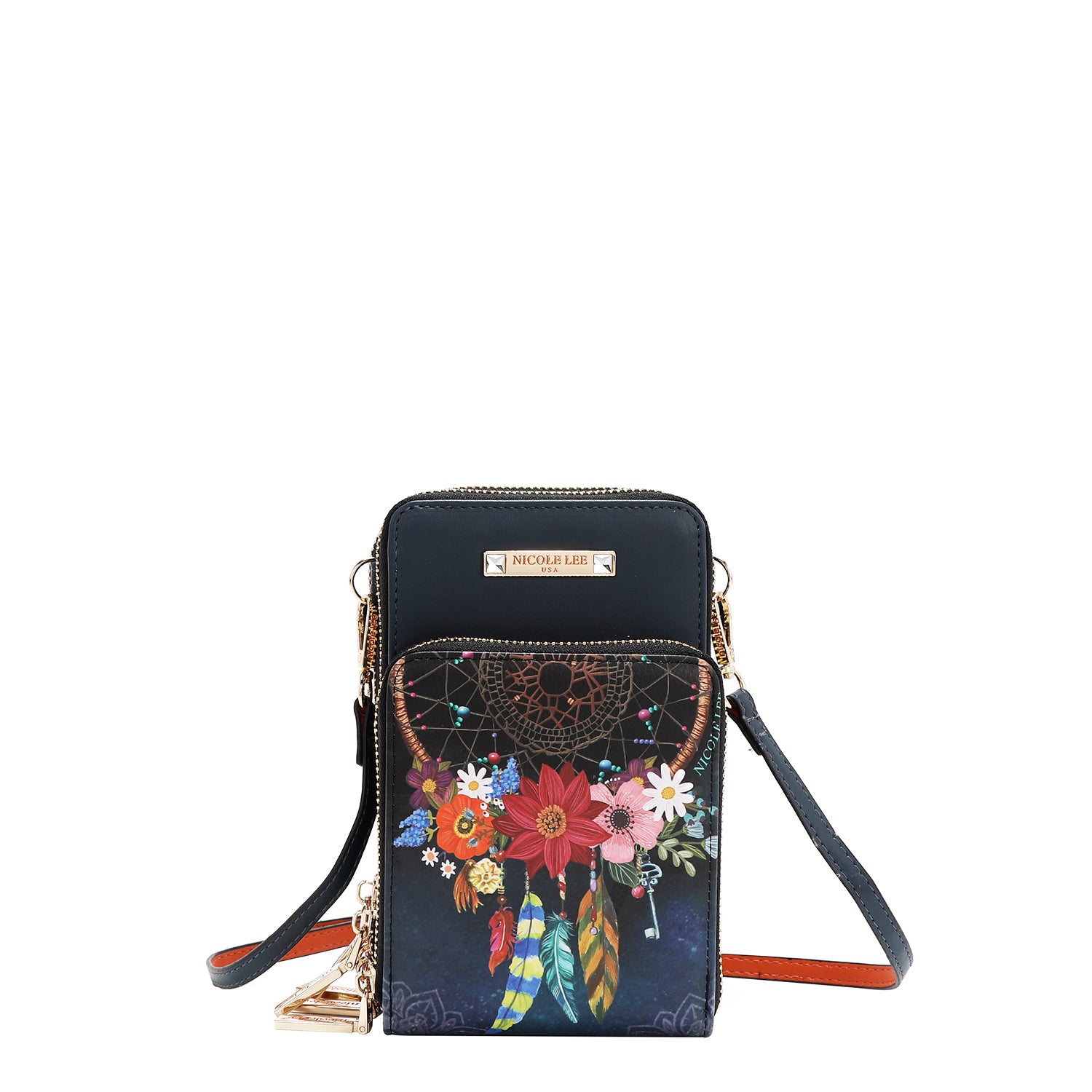MULTI-ZIP PHONE CASE CROSSBODY