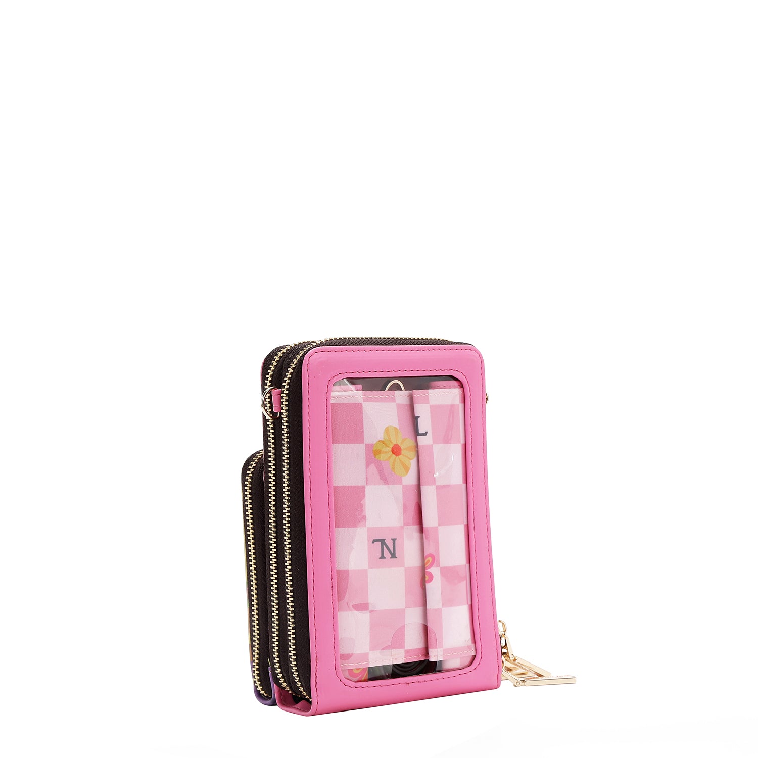 MULTI-ZIP PHONE CASE CROSSBODY