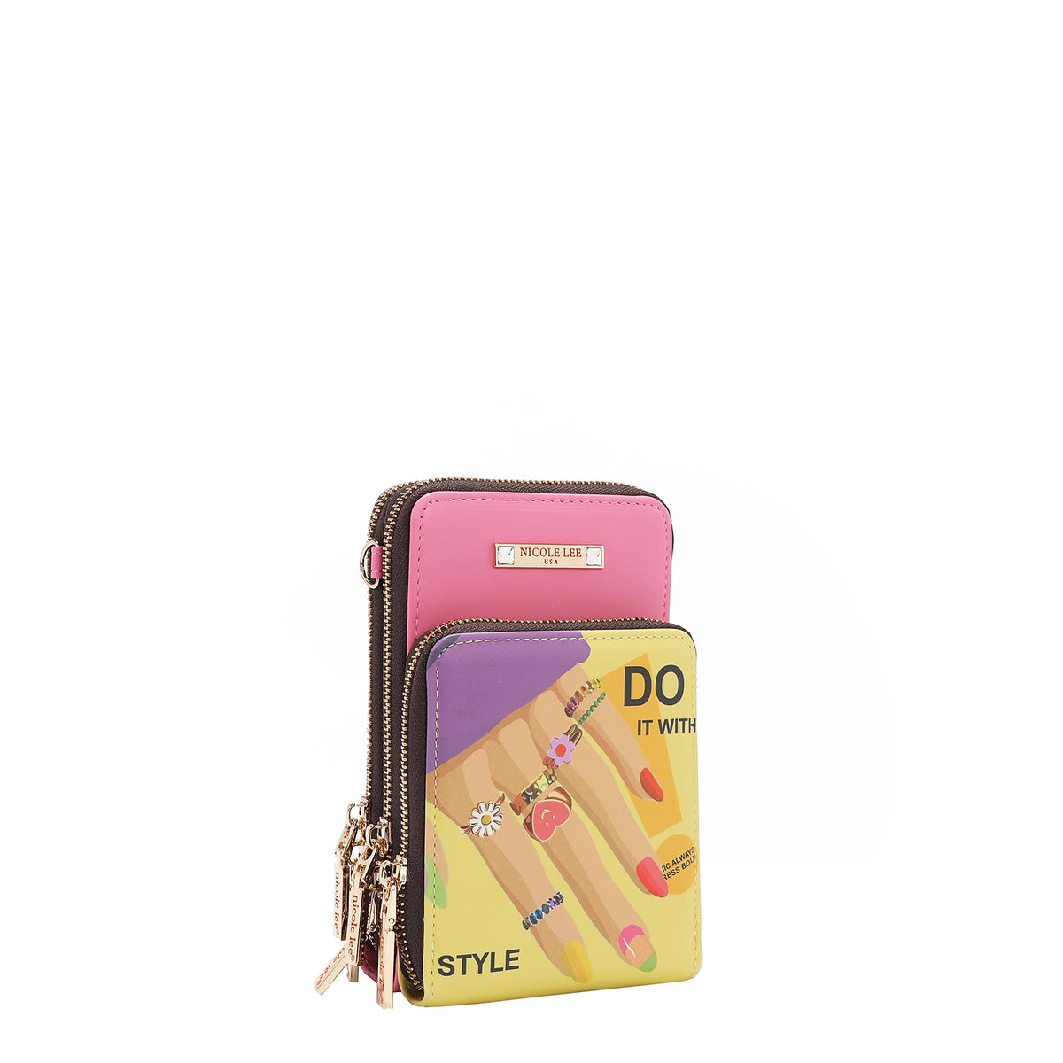 MULTI-ZIP PHONE CASE CROSSBODY