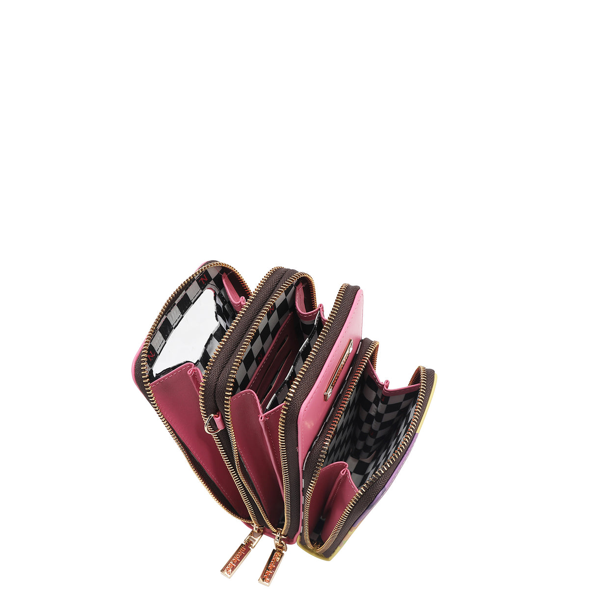 MULTI-ZIP PHONE CASE CROSSBODY