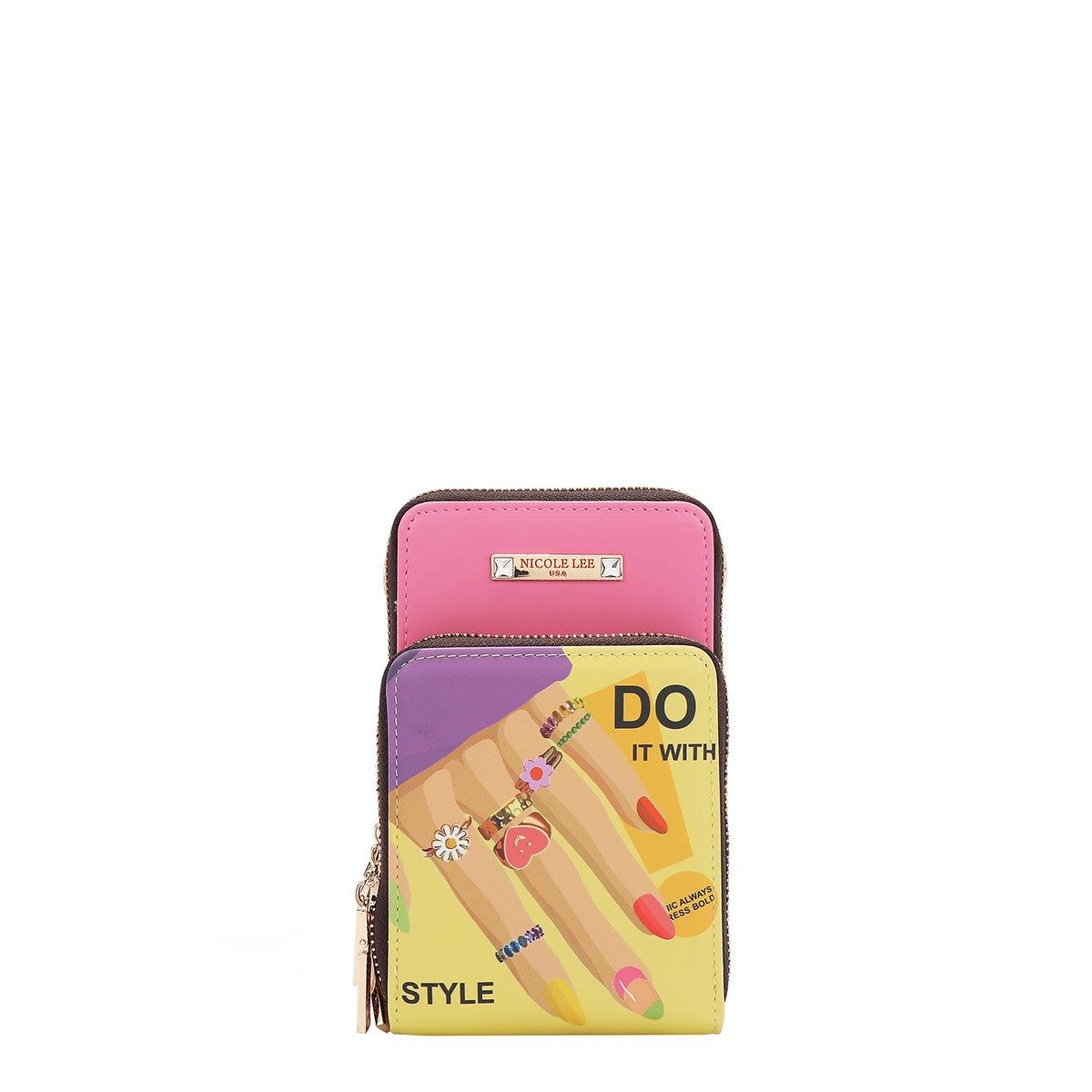 MULTI-ZIP PHONE CASE CROSSBODY