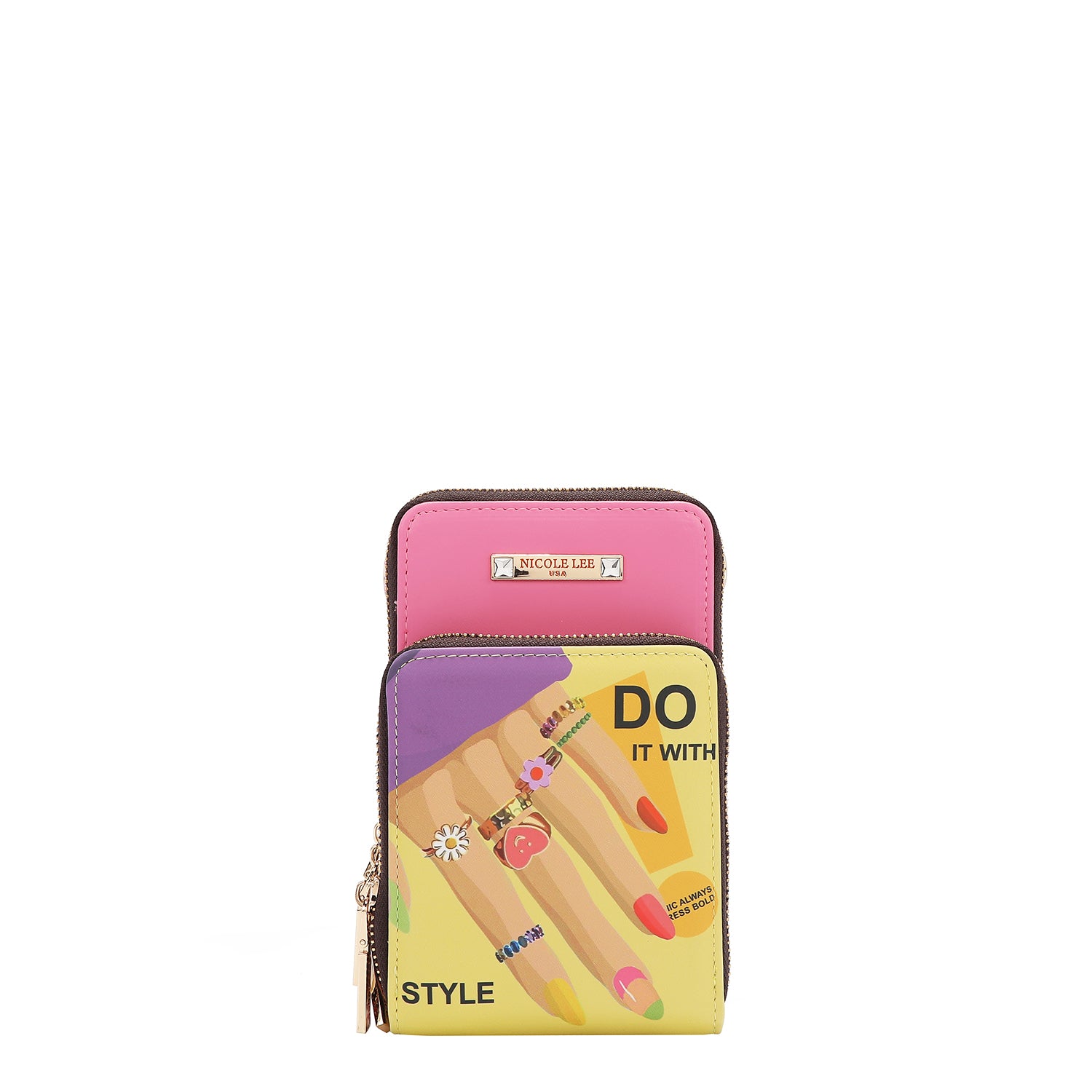 MULTI-ZIP PHONE CASE CROSSBODY