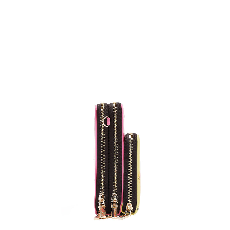 MULTI-ZIP PHONE CASE CROSSBODY