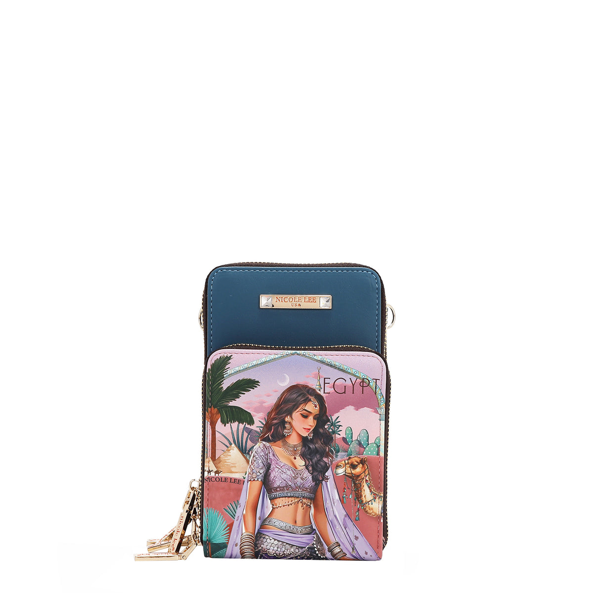 MULTI-ZIP PHONE CASE CROSSBODY