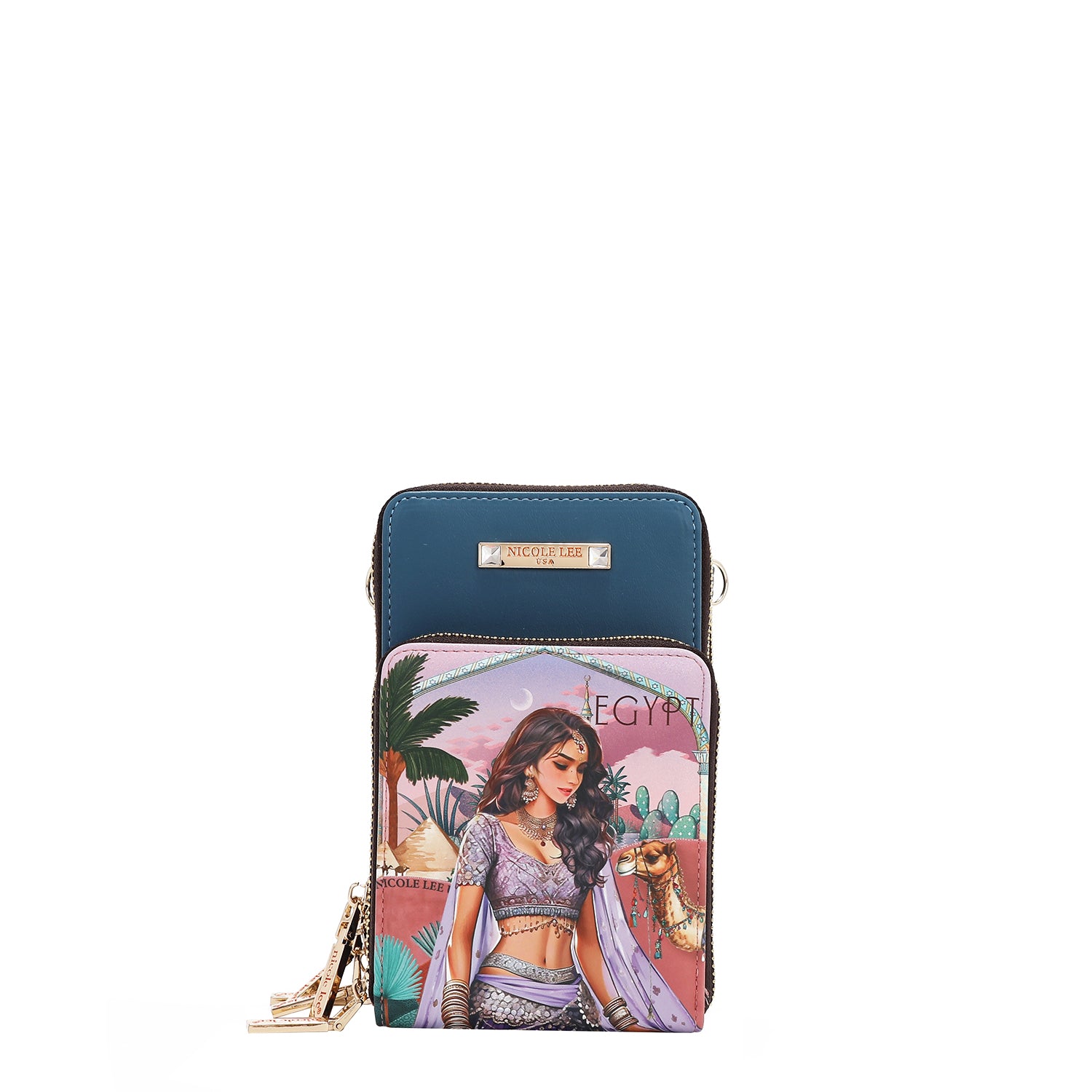 MULTI-ZIP PHONE CASE CROSSBODY