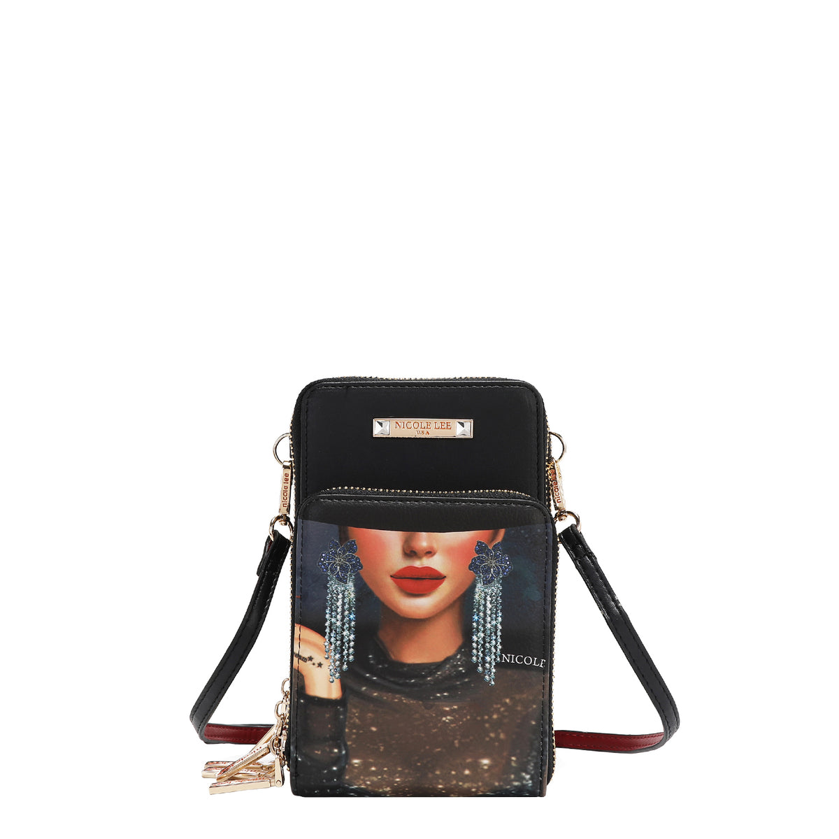 MULTI-ZIP PHONE CASE CROSSBODY