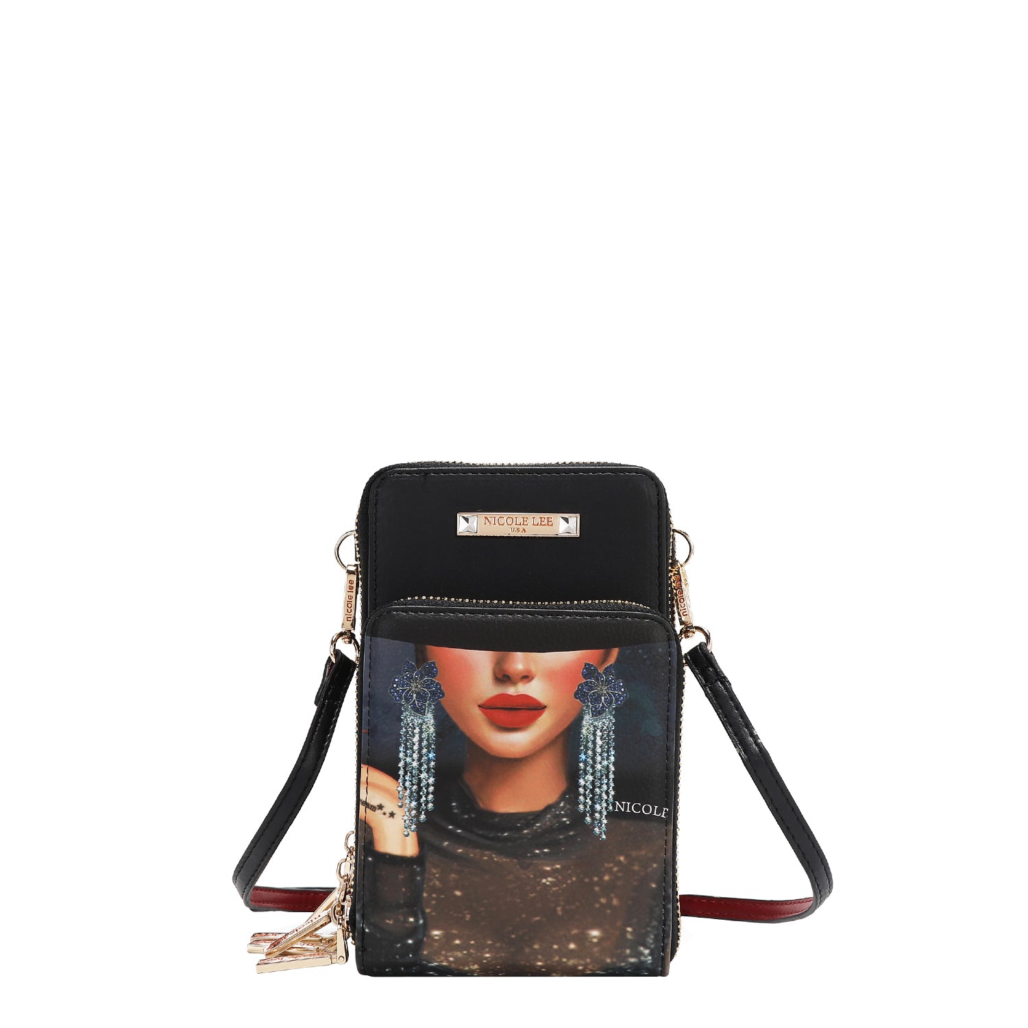MULTI-ZIP PHONE CASE CROSSBODY