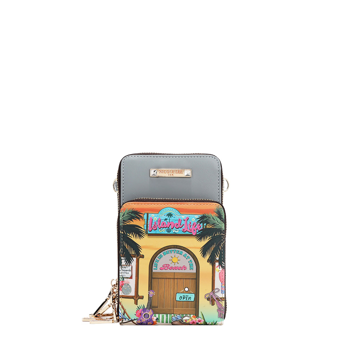 MULTI-ZIP PHONE CASE CROSSBODY