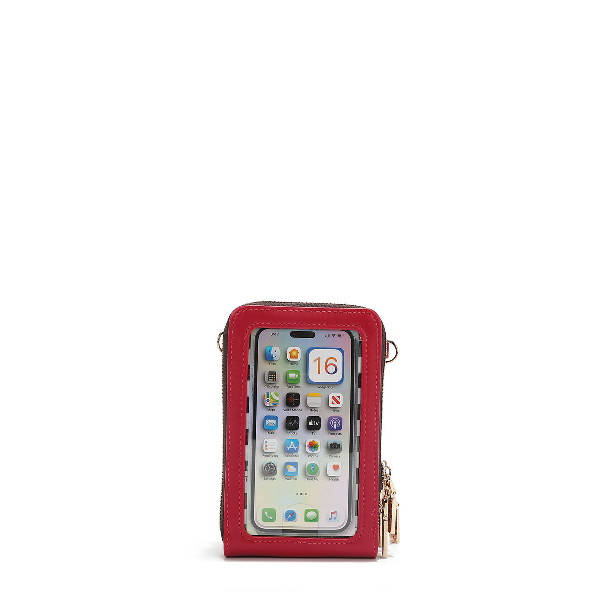 MULTI-ZIP PHONE CASE CROSSBODY