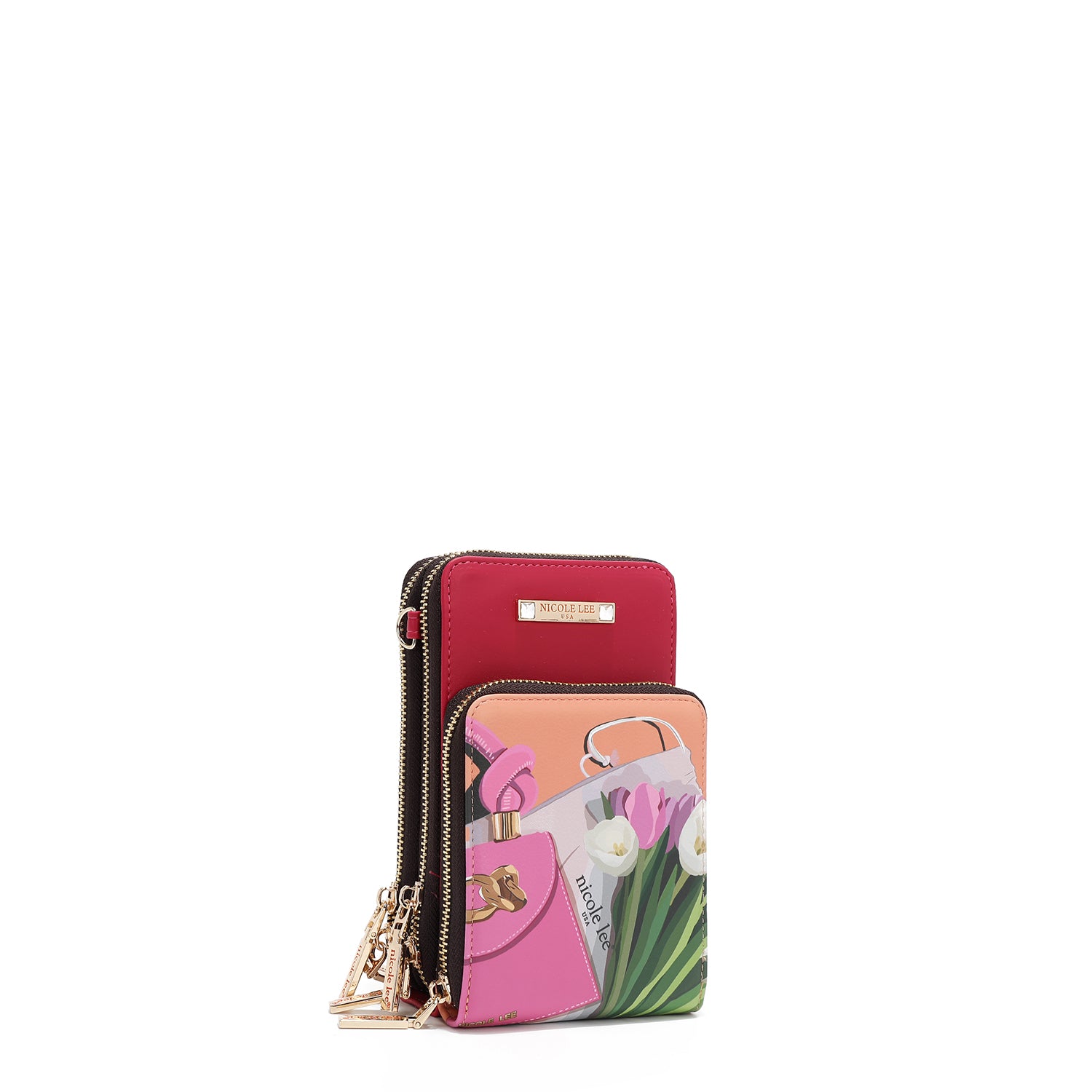 MULTI-ZIP PHONE CASE CROSSBODY
