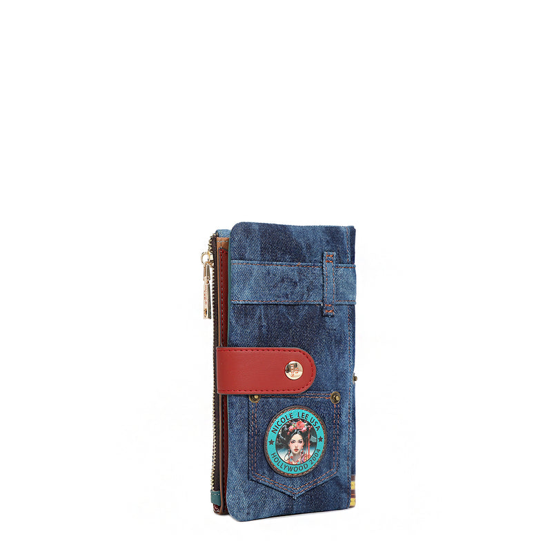 DENIM AMANDA 2 PIECE BIFOLD WALLET