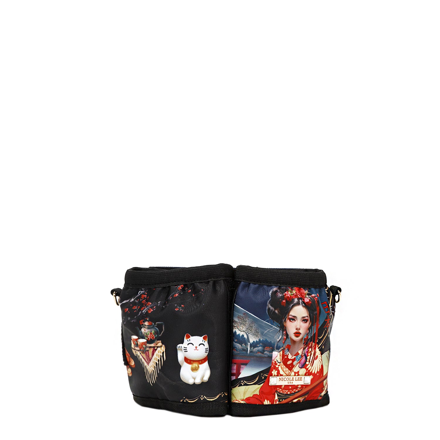 Travel Cup Holder Crossbody with 2 Cup Holders, Optional Crossbody