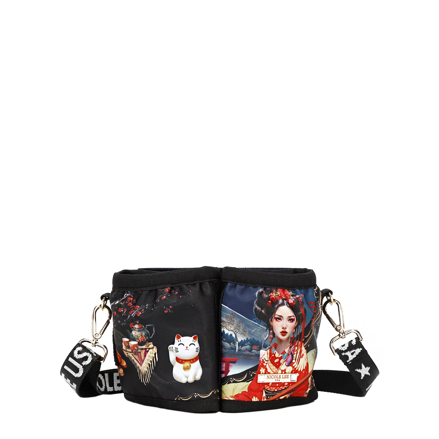 Travel Cup Holder Crossbody with 2 Cup Holders, Optional Crossbody