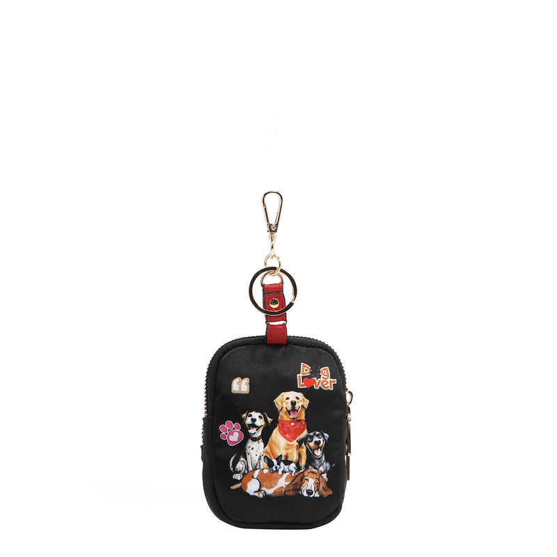 Mandy Mini Backpack Keychain with Polyester Exterior with Vegan