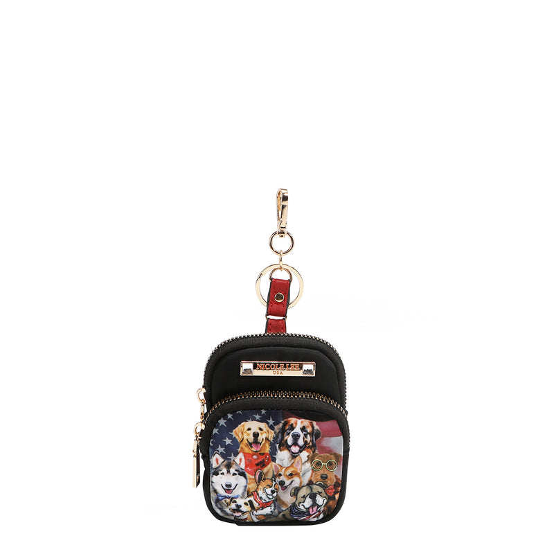 Mandy Mini Backpack Keychain with Polyester Exterior with Vegan