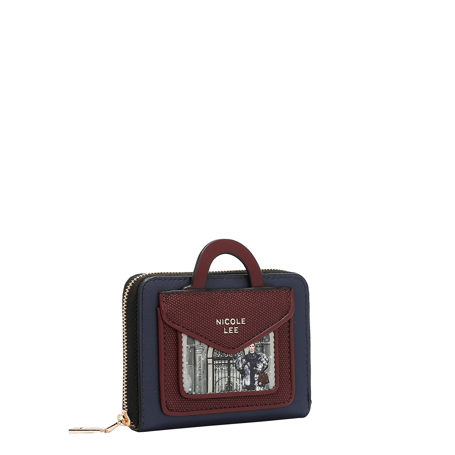 MINI COMPACT BRIEFCASE ZIP WALLET