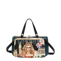 MEDIUM FRAME TOP-HANDLE PURSE