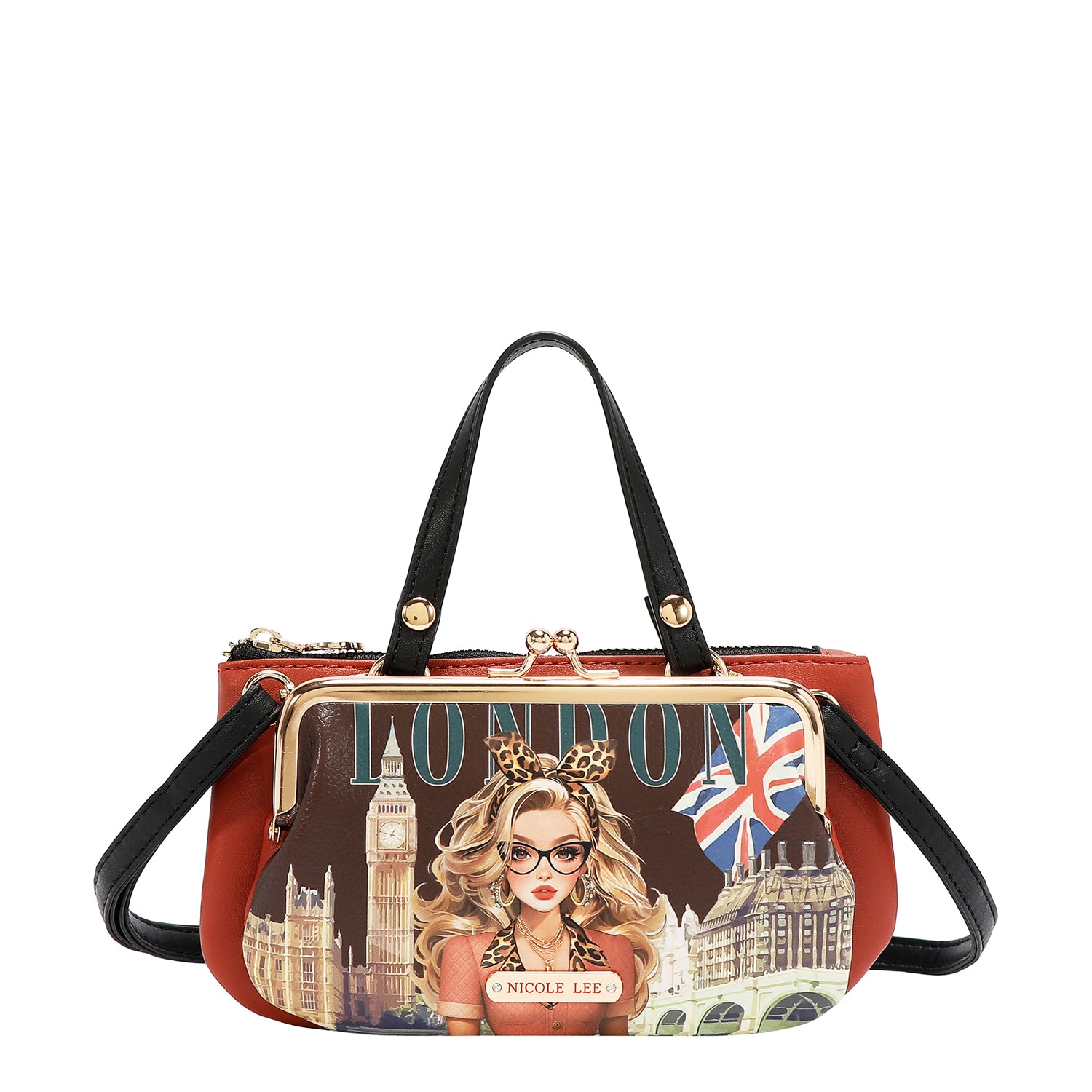 MEDIUM FRAME TOP-HANDLE PURSE
