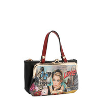 MEDIUM FRAME TOP-HANDLE PURSE