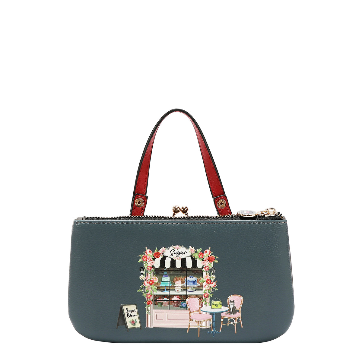 MEDIUM FRAME TOP-HANDLE PURSE