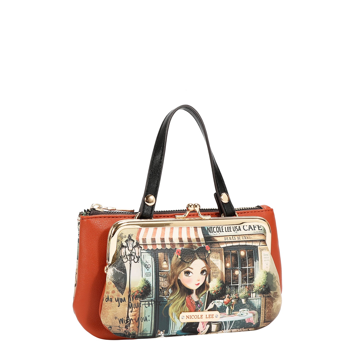 MEDIUM FRAME TOP-HANDLE PURSE