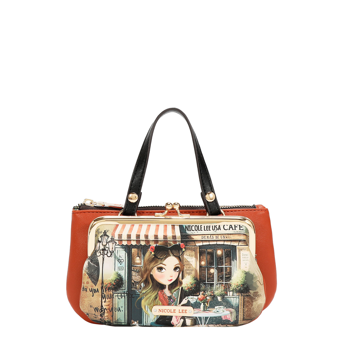 MEDIUM FRAME TOP-HANDLE PURSE