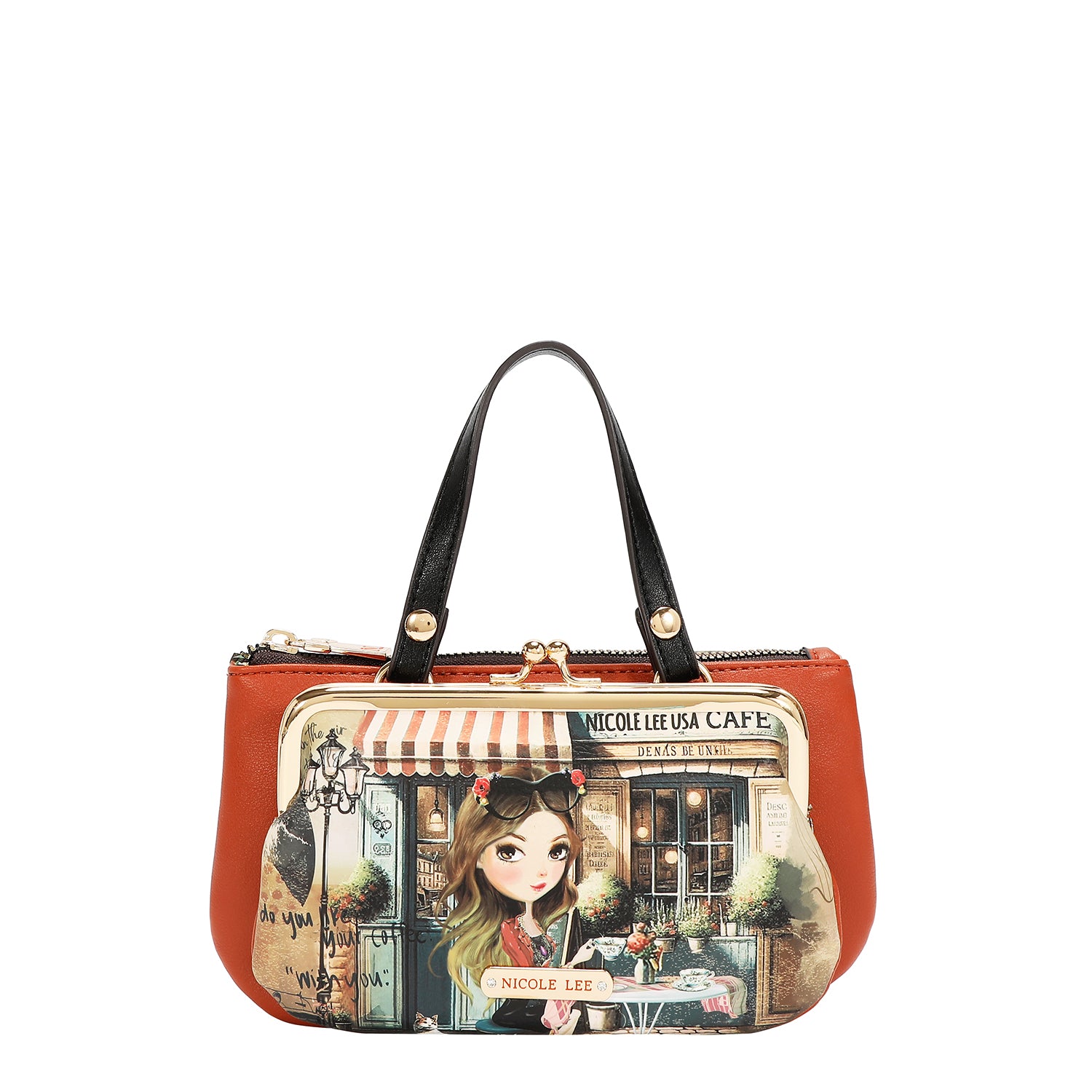 MEDIUM FRAME TOP-HANDLE PURSE