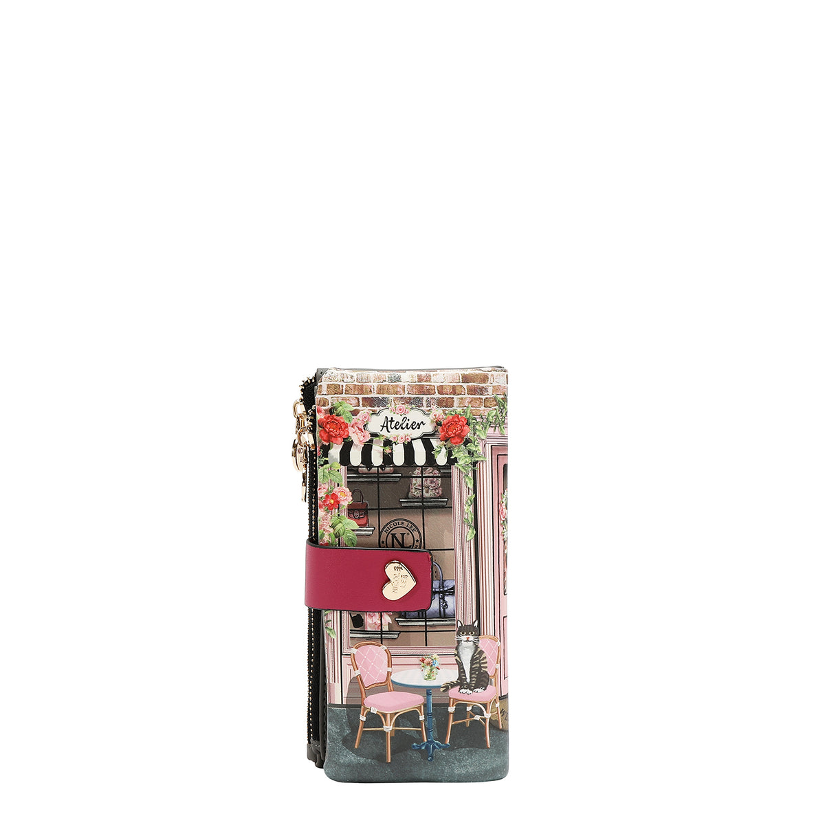 SNAP CLOSURE LAYERED WALLET
