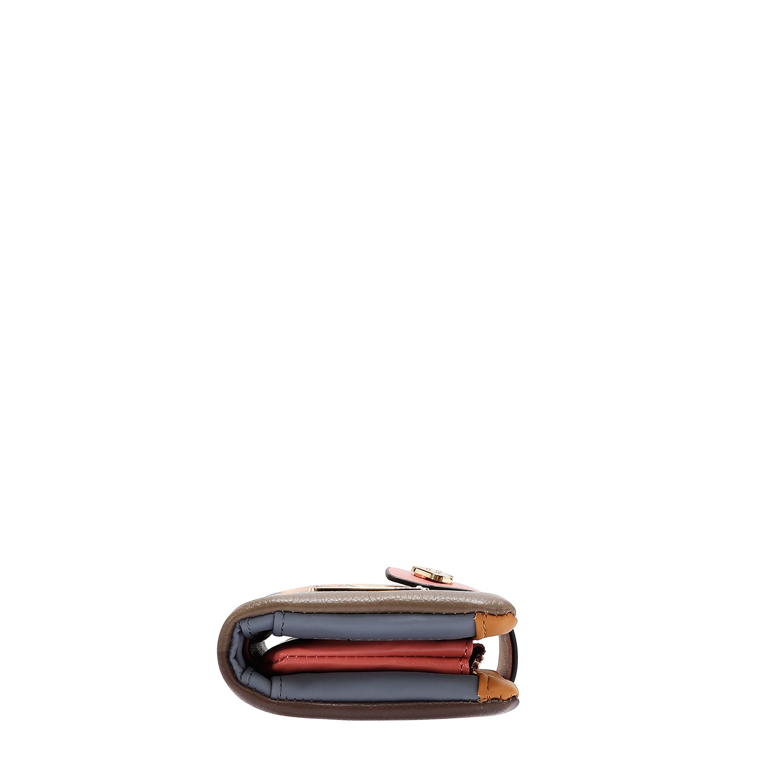 SMALL SNAP CLOSURE LAYERED WALLET