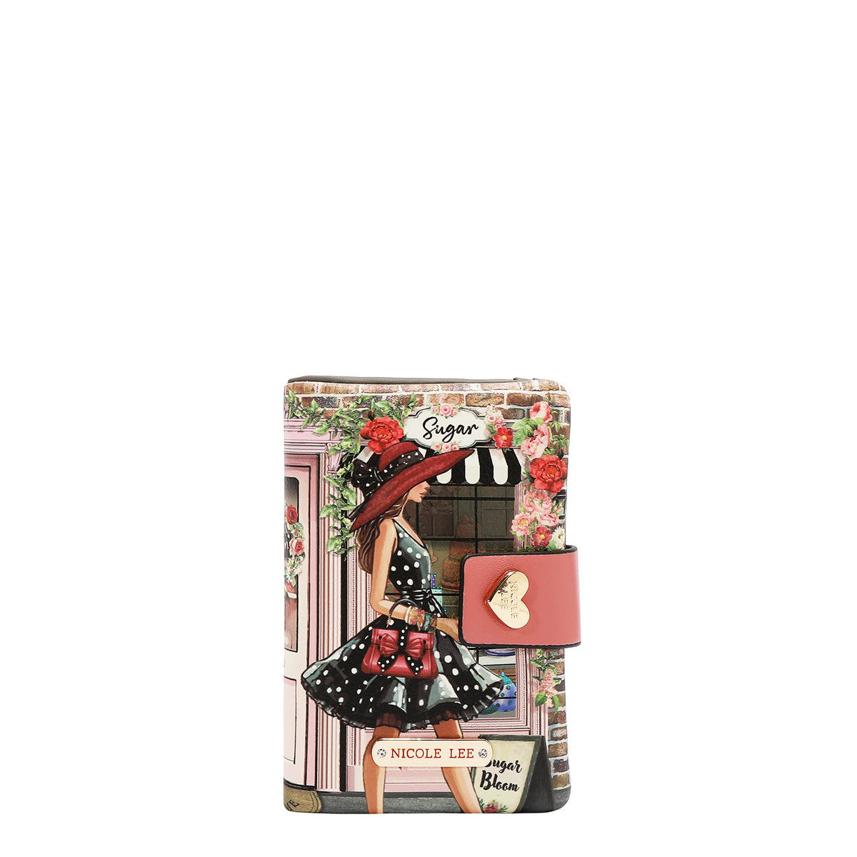 SMALL SNAP CLOSURE LAYERED WALLET
