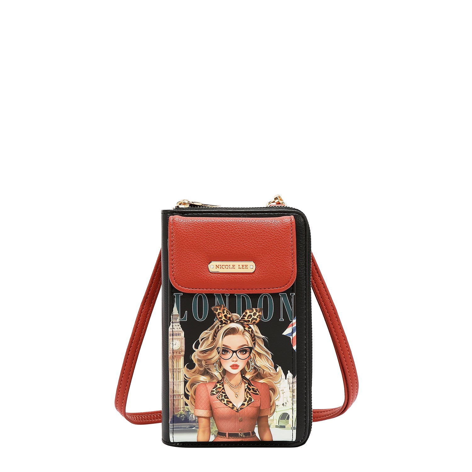 NL MULTI-COMPARTMENT PHONE WALLET CROSSBODY