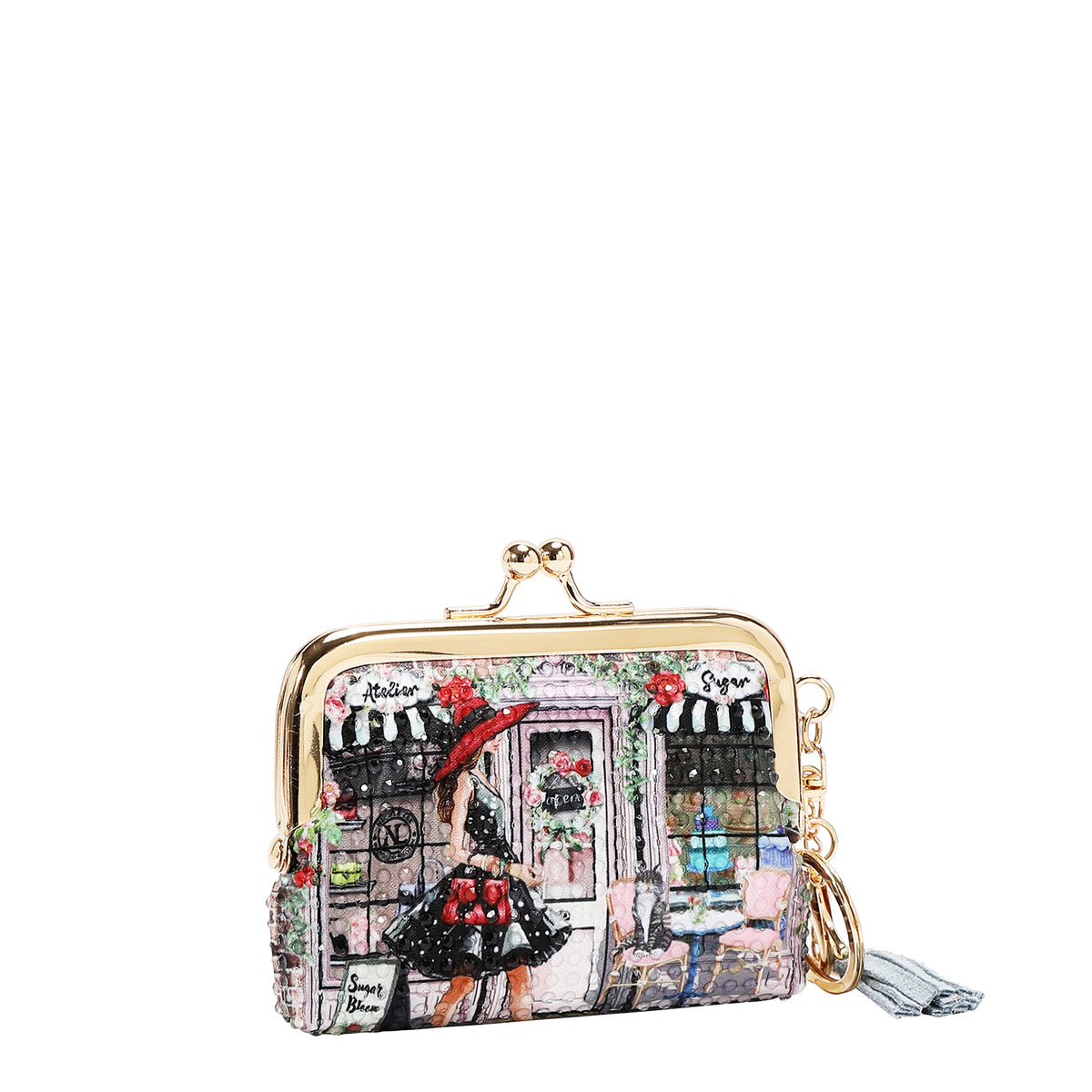 KISS LOCK COIN PURSE KEYCHAIN