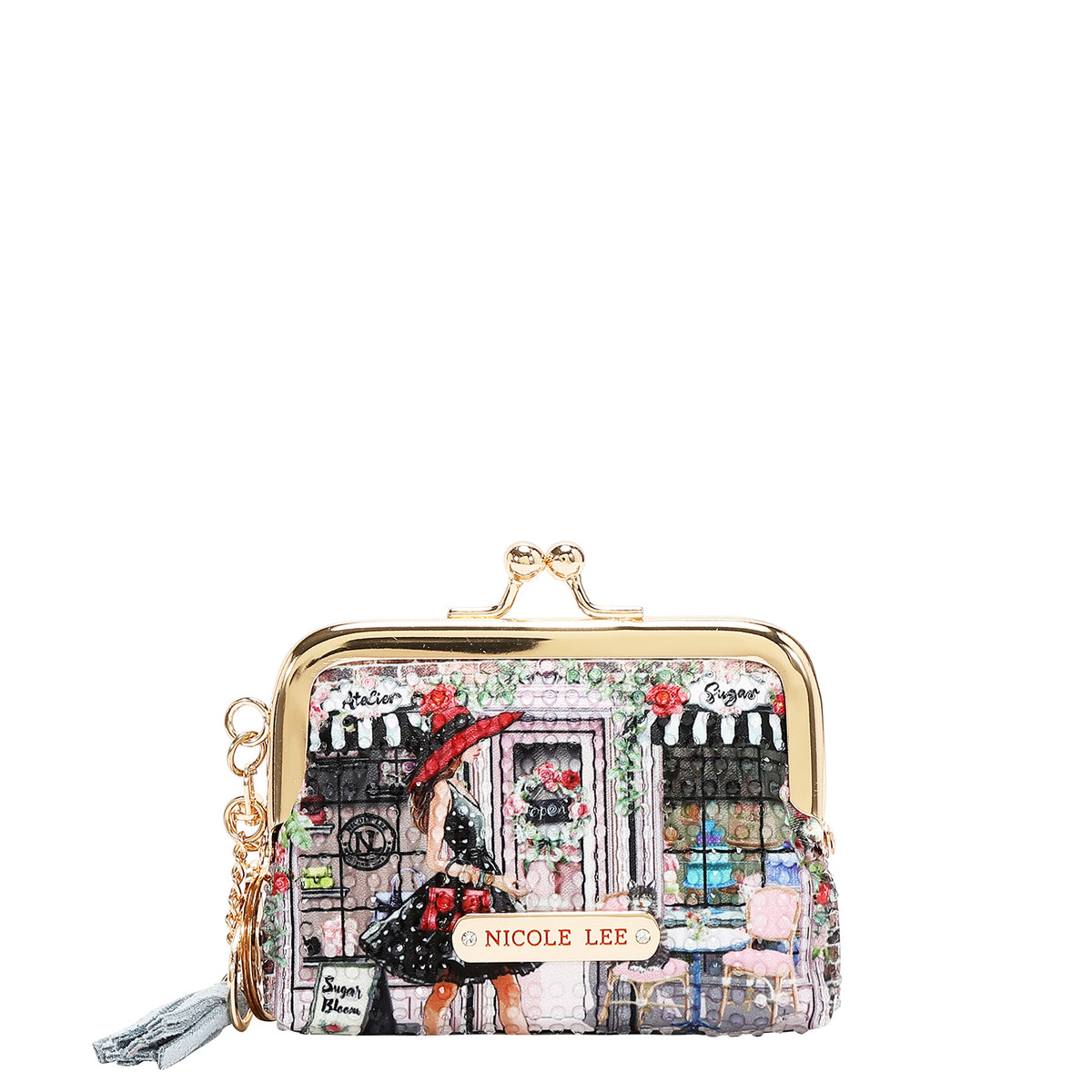 KISS LOCK COIN PURSE KEYCHAIN