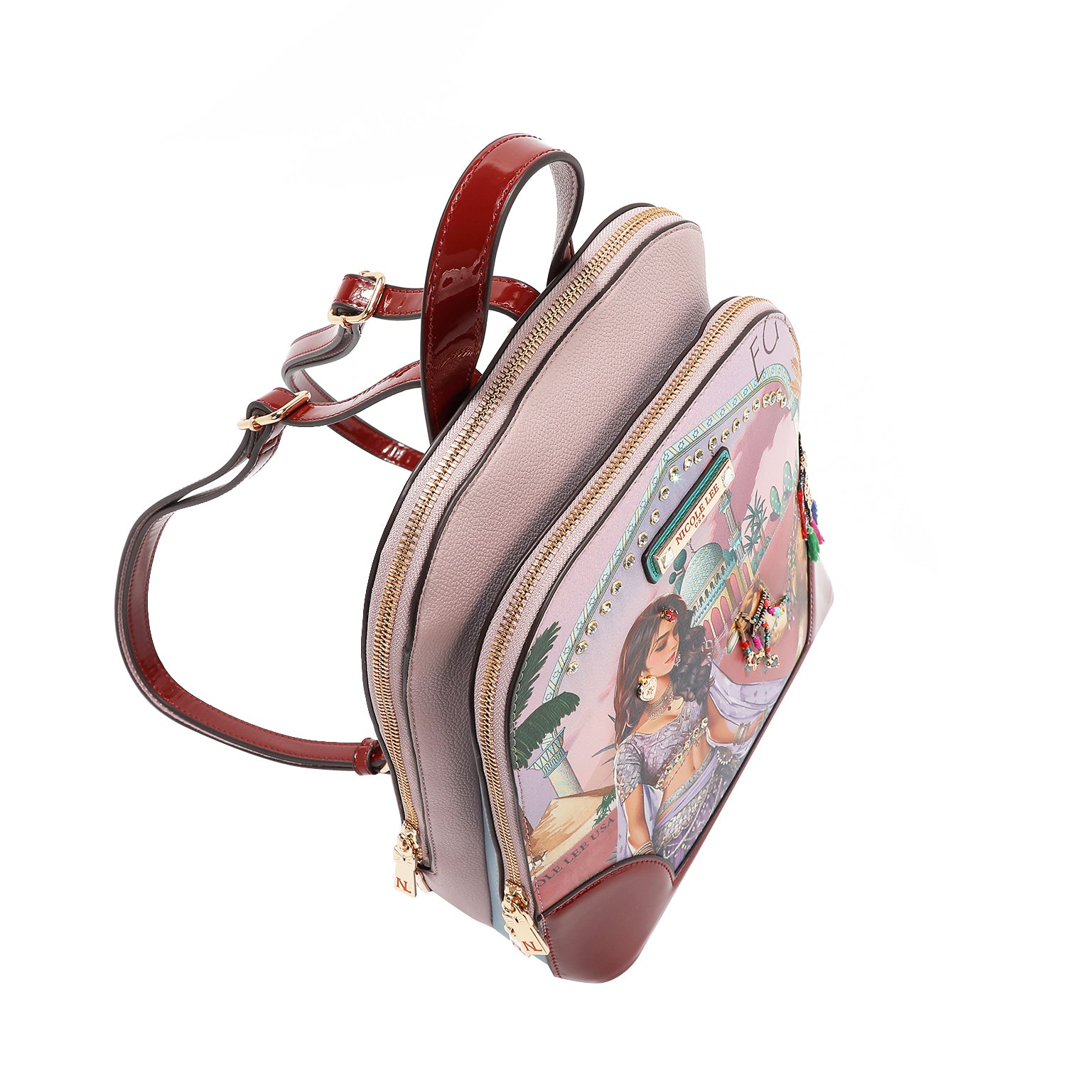 エリックニコラのカリグラム、バックヴィンテージ！ Queen Cleopatra Backpack with Adjustable, Dual Shoulder Straps