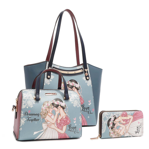 DREAMING TOGETHER 3 PIECE SET (Tote, Crossbody, Wallet)