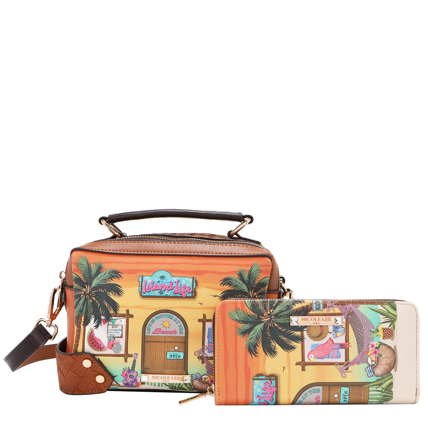 Sun And Sand 3 PIECE SET 3 Piece Set with Handbag, Crossbody