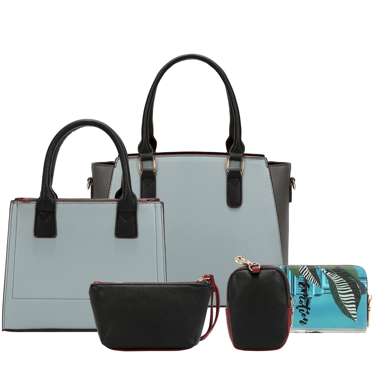 EMOTION 5PC SET (TOTE, CROSSBODY, POUCH, COINPURSE AND WALLET)