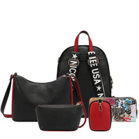 SABINA IMAGINES 5PC SET (BACKPACK, CROSSBODY, POUCH, COINPURSE, WALLET)
